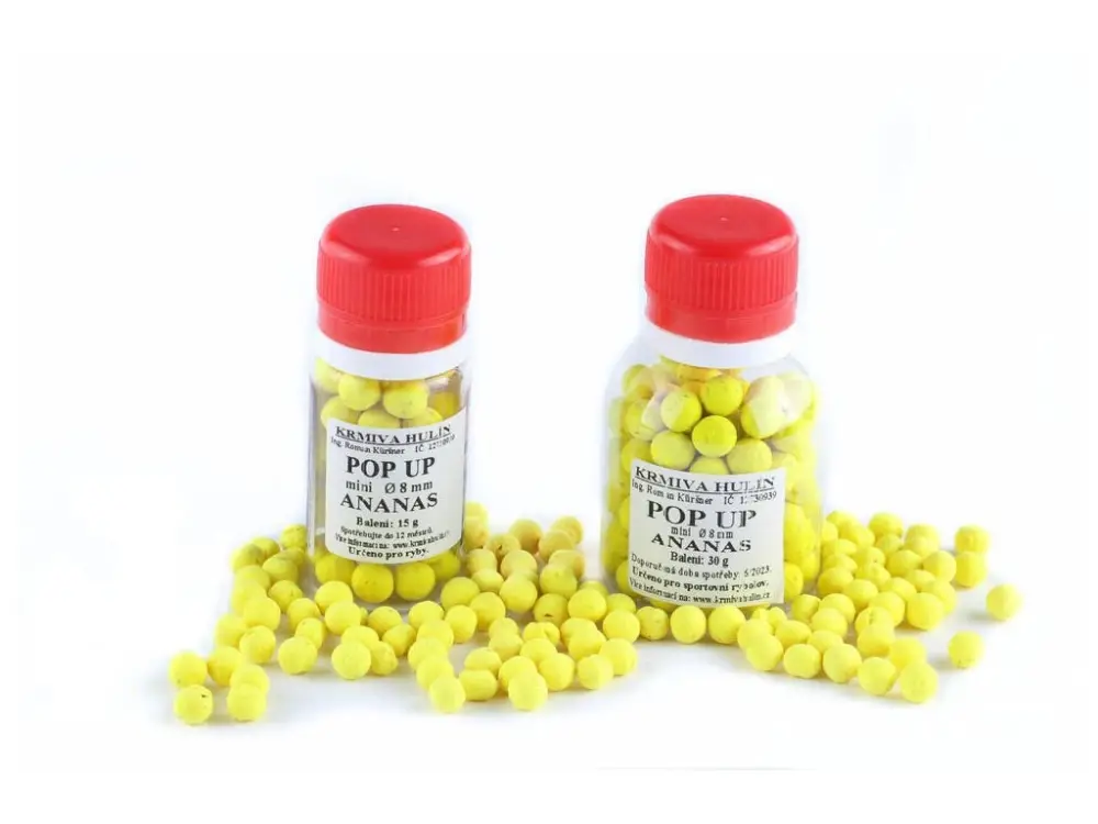 Boilies POP UP Mini Ananas Ø 8 mm 15 g Značkový