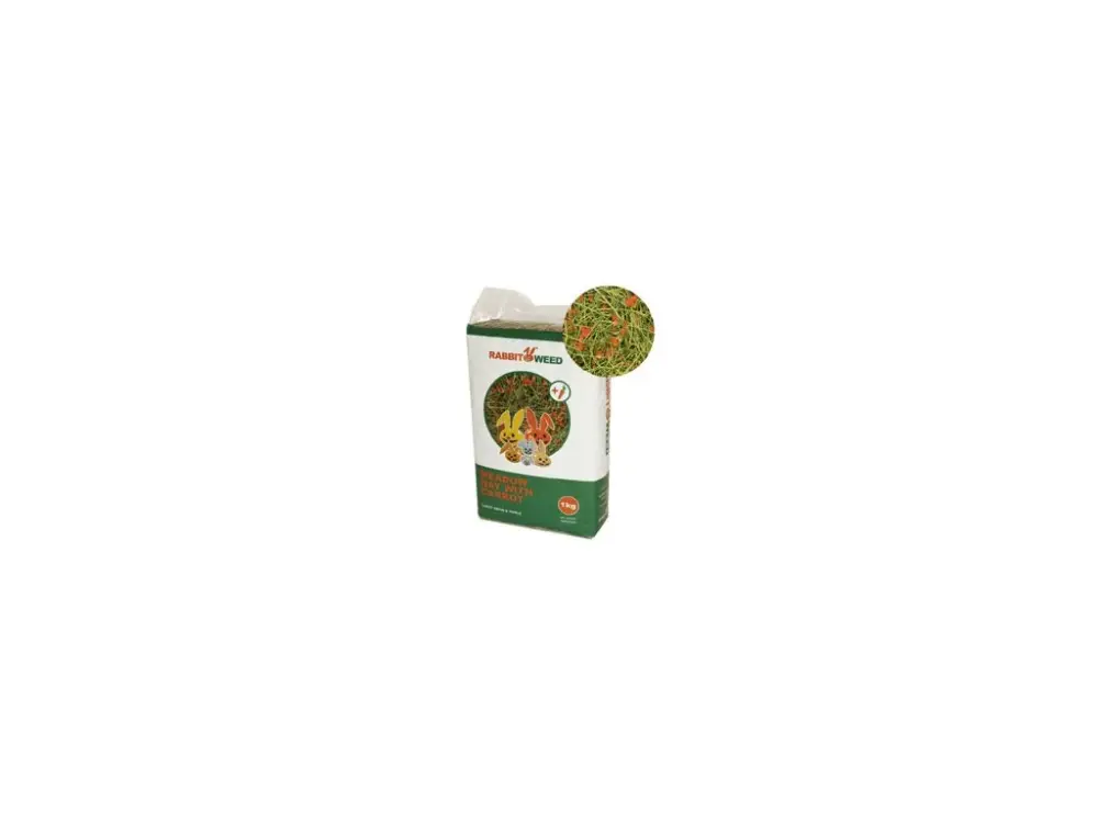Seno luční s mrkví RabbitWeed 1kg/40l Ověřený