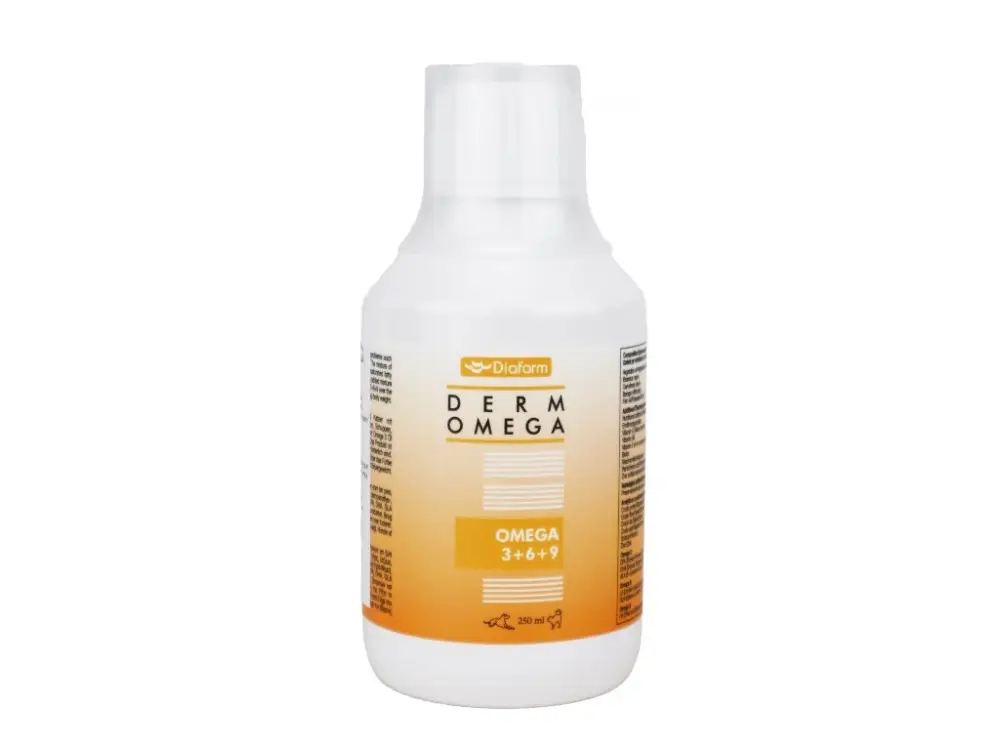 Diafarm Omega 3+6+9 na srst pes/kočka dávkovač 250ml Hit Sezóny