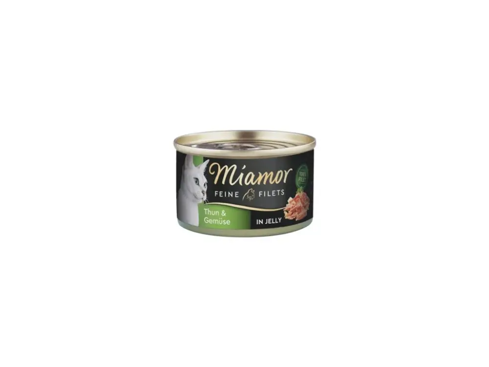 Miamor Cat Filet konzerva tuňák+zelenina v želé 100g Originální