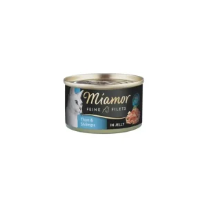 Miamor Cat Filet konzerva tuňák+krevety v želé 100g Novinka