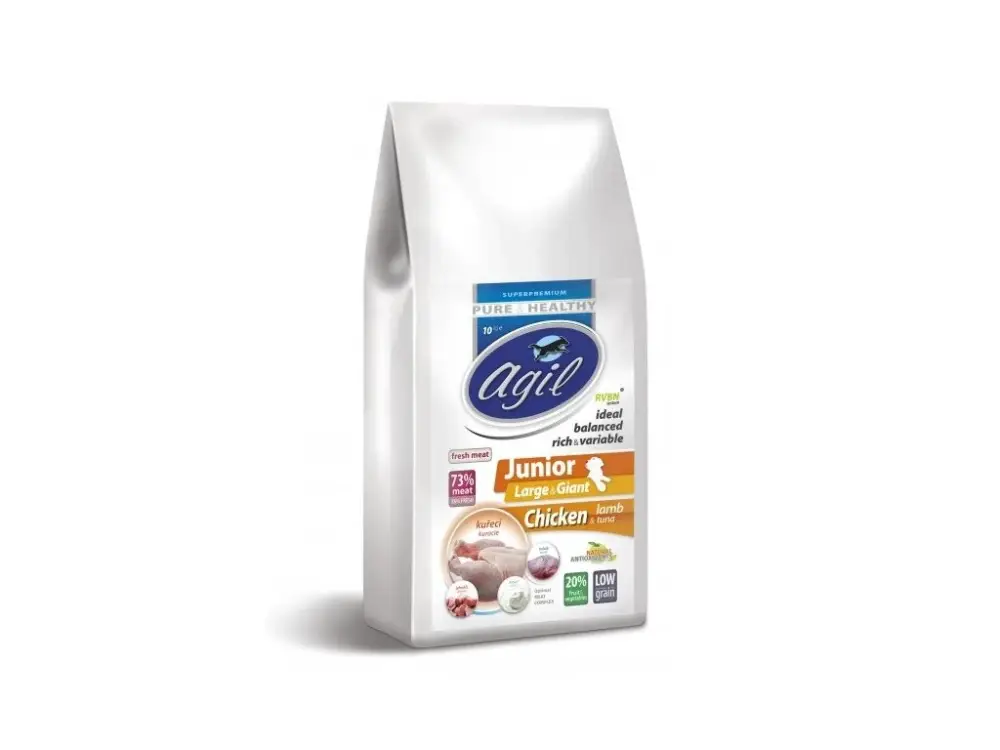 Agil Junior Large&Giant Low Grain Chick&Lamb&Tuna 10kg Novinka