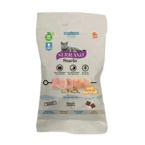 Serrano Snack for Cat-Chicken-AntiHairball 50g Dokud Zásoby Vydrží
