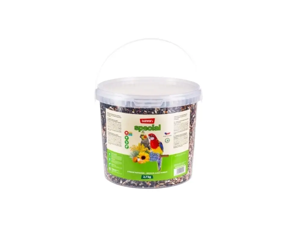 Top Prodej Darwin's Střední Papoušek Special vědro 2,7kg