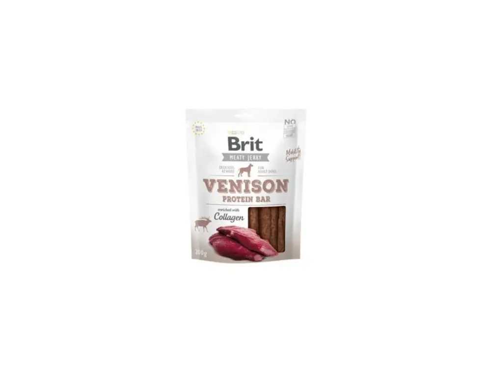 Brit Jerky Venison Protein Bar 200g Speciální Cena