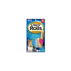 Dokud Zásoby Vydrží Churu Cat Rolls Chicken wraps Tuna&Scallop cream 4x10g