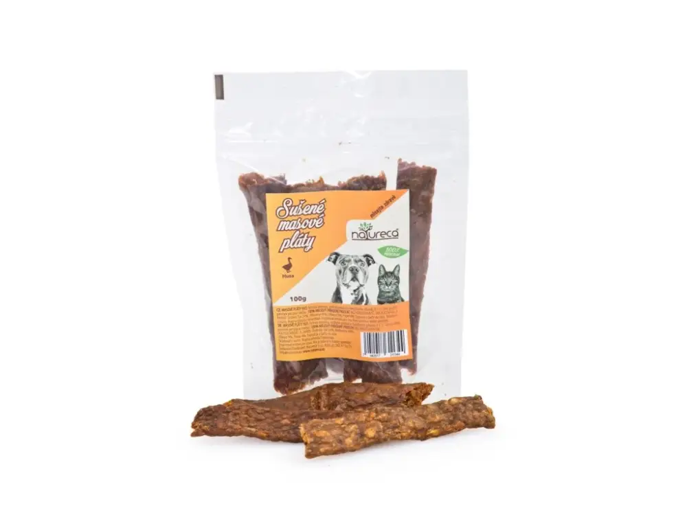 Odeslání Ihned NATURECA pochoutka Masové pláty Kachna, 100%maso 100g