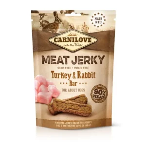Ověřený Carnilove Dog Jerky Rabbit&Turkey Bar 100g