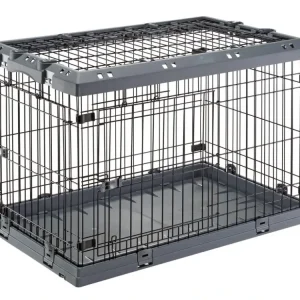 Přepravka SUPERIOR 90 skládací pro psy šedá FP Must-Have