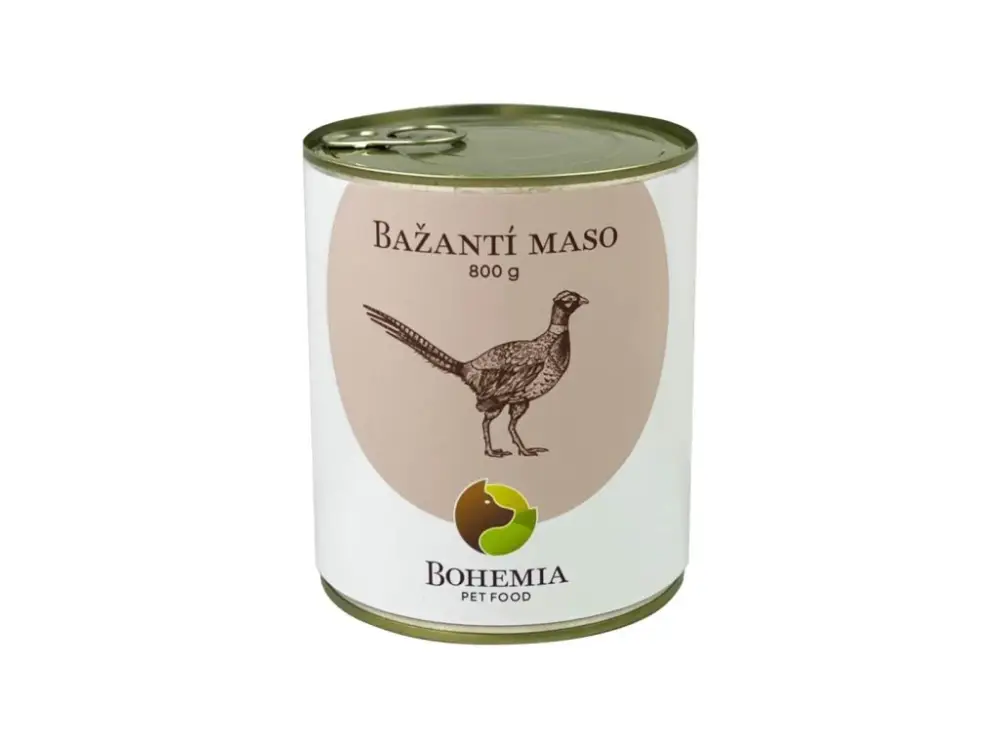 BOHEMIA MASO Bažantí ve vlastní šťávě 800g Ihned K Objednání