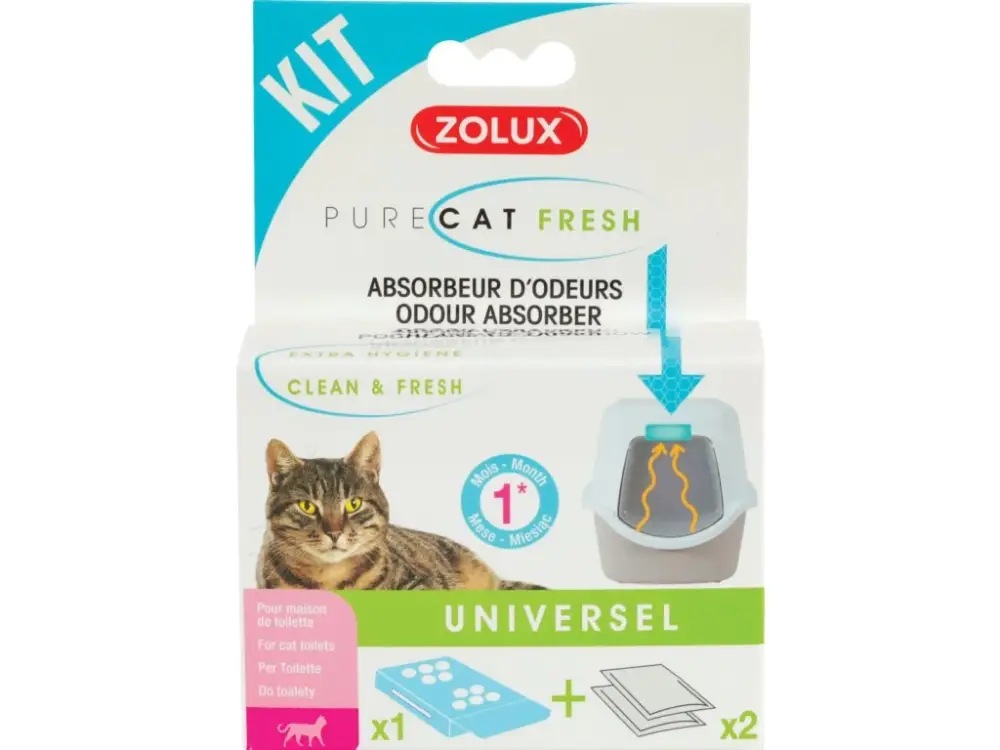 PURECAT Set osvěžovač a pohlcovač zápachu Zolux Autentický