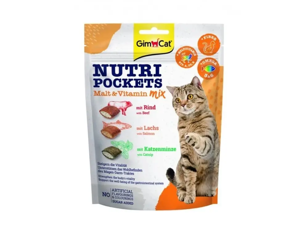 Akční Cena GimCat Nutri Pockets Malt&Vitamin mix 150g