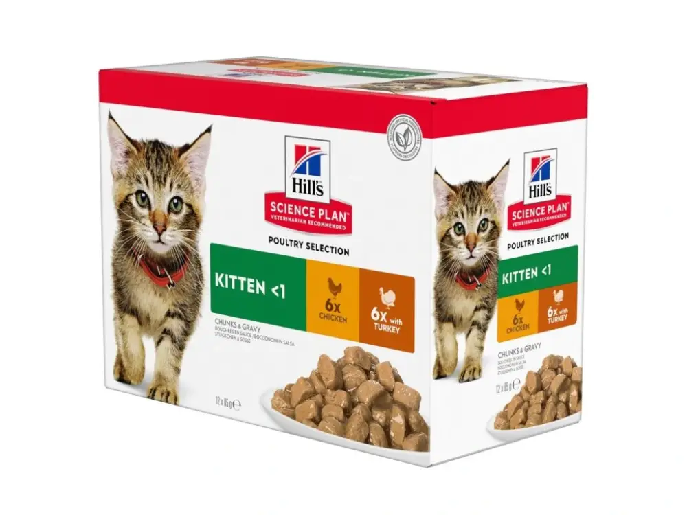 Cenová Bomba Hill's Fel. SP Kitten Chicken&Turkey kapsa 12x85g