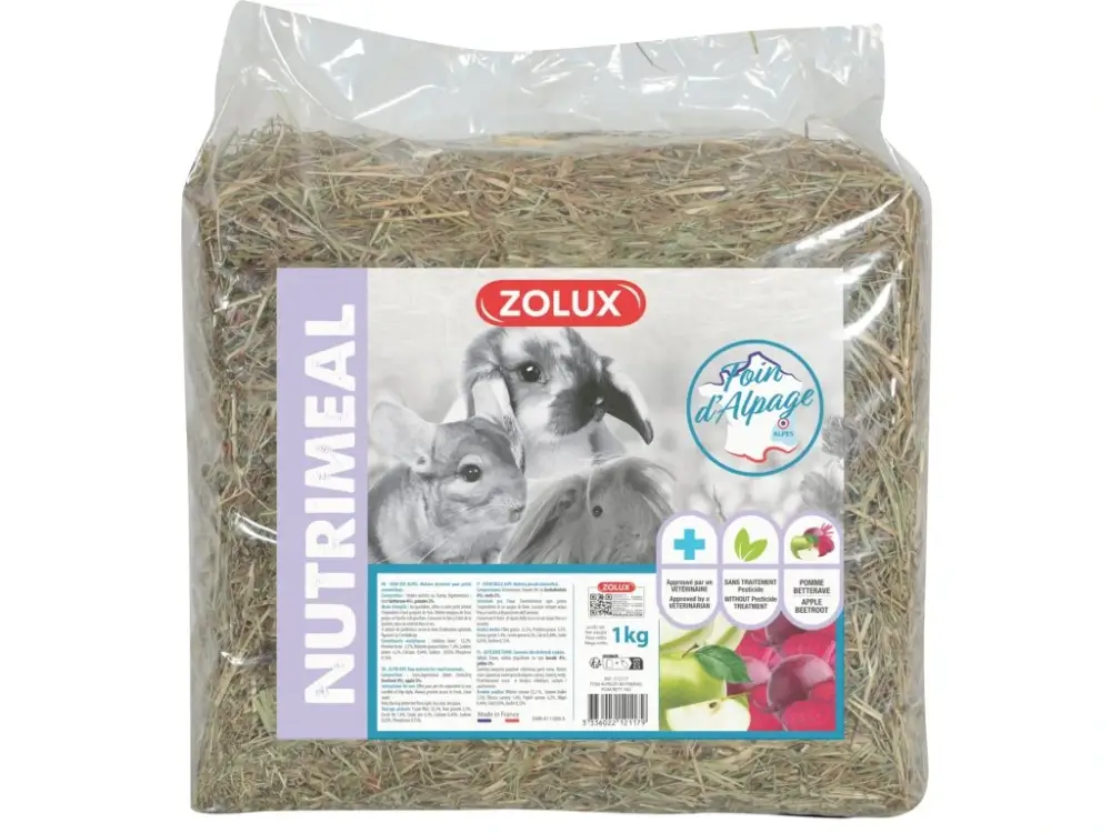 Super Cena Seno NUTRIMEAL s jablkem a řepou 1kg Zolux