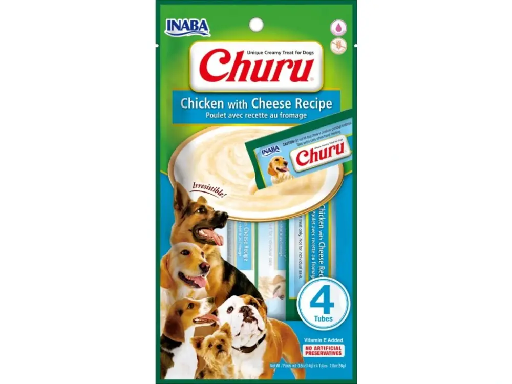 Churu Dog Chicken with Cheese 4x14g Víkendová Akce