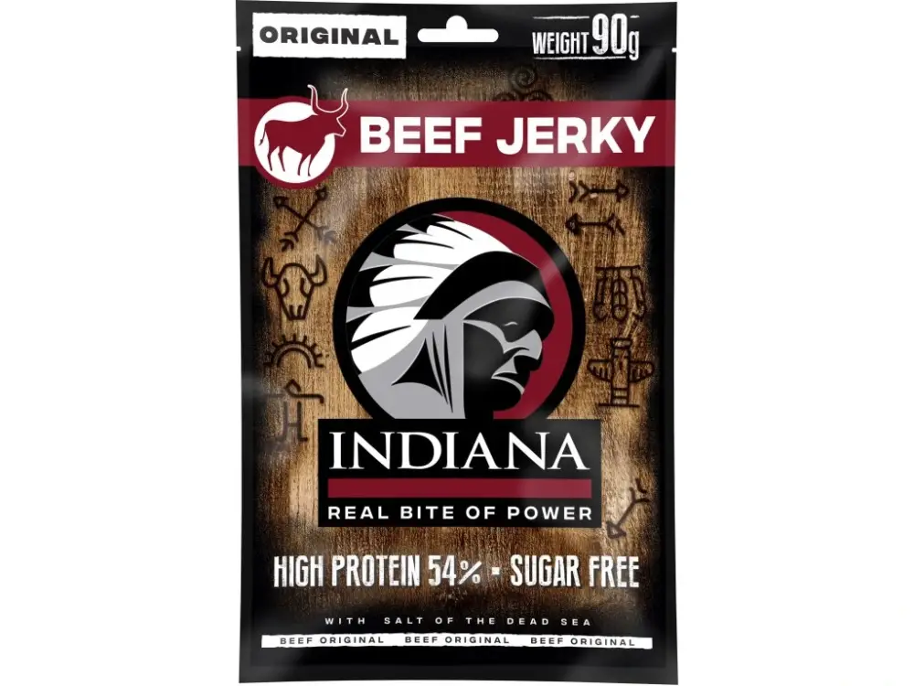 INDIANA Jerky hovězí Original 90g Aktuální