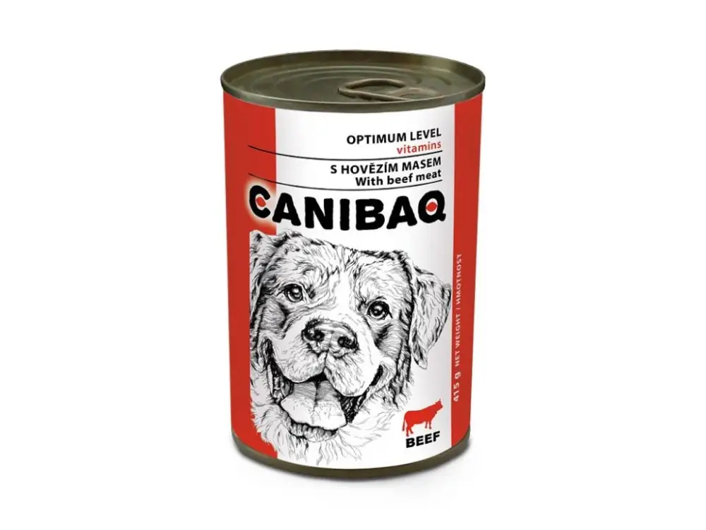 Canibaq dog konz. hovězí 415g Autentický