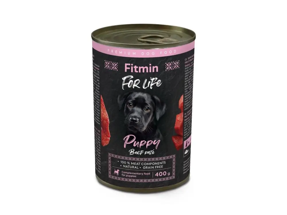 Fitmin For Life Hovězí konzerva pro štěňata 400 g Sezónní Sleva