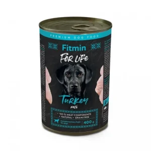 Omezená Nabídka Fitmin For Life krůtí konzerva pro psy 6 x 400 g