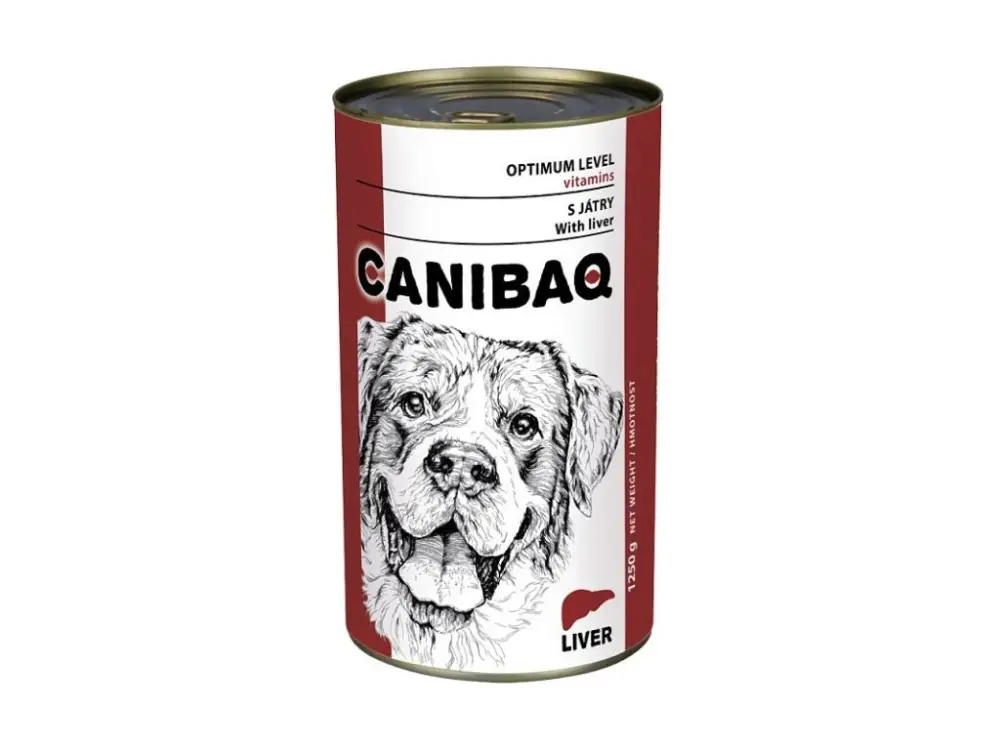 Novinka Canibaq Classic konzerva pes játra 6 x 1250 g