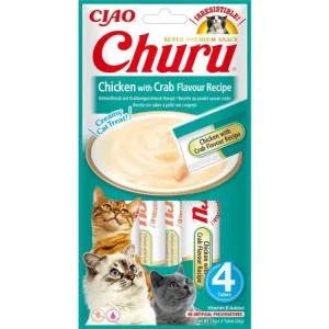 Churu Cat Chicken with Crab Flavour Recipe 4x14g Omezená Nabídka