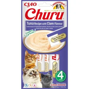 Churu Cat Tuna Recipe with Clam Flavour 4x14g Ihned K Objednání