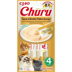 Churu Cat Tuna&Bonito Flakes Recipe 4x14g Vysoce Kvalitní