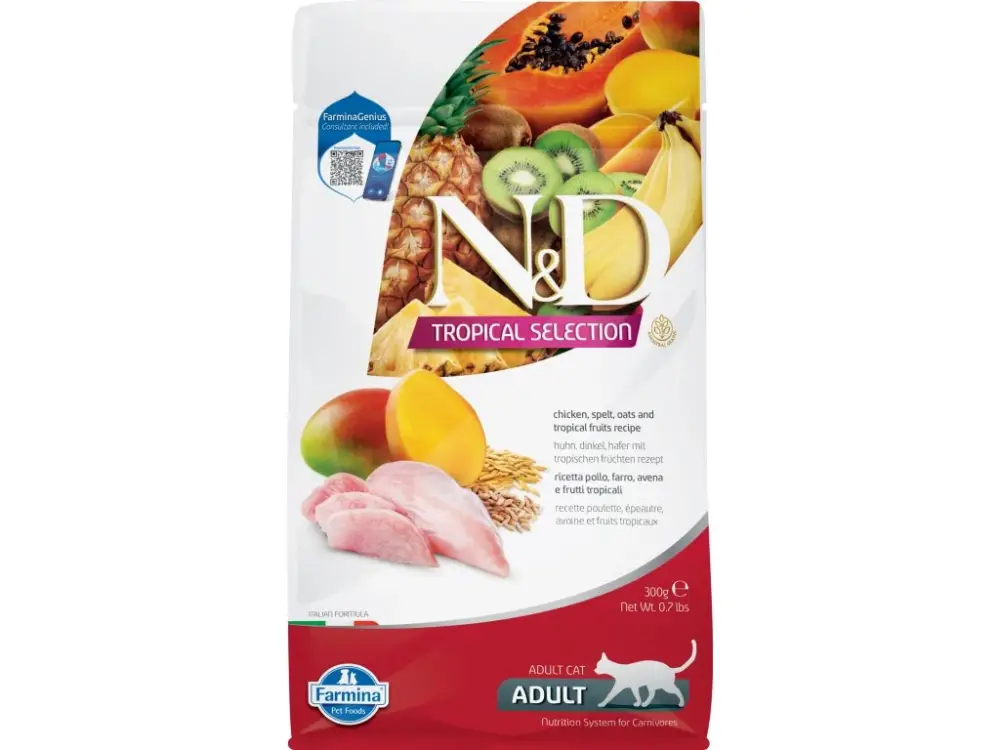 Ověřený N&D TROPICAL SELECTION CAT Adult Chicken 300g