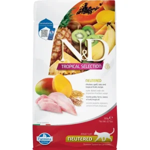 N&D TROPICAL SELECTION CAT Neutered Chicken 300g Akční Cena