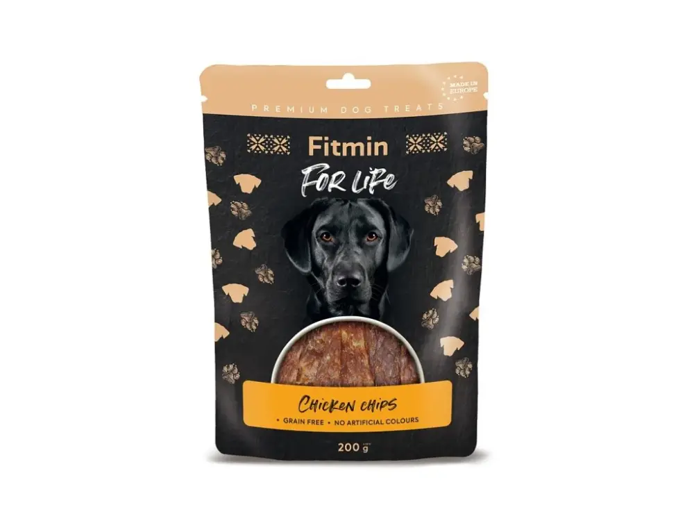Značkový Fitmin For Life Kuřecí chipsy pamlsek pro psy 200 g
