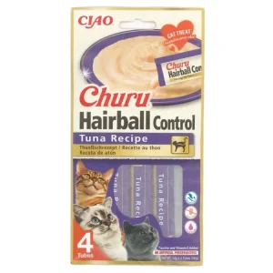 Churu Cat Hairball Tuna Recipe 4x14g Nízká Cena