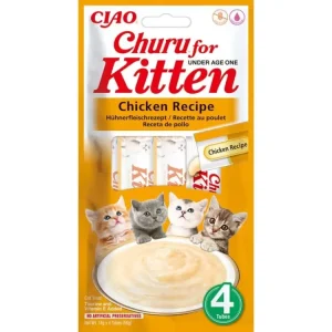 Churu Cat Kitten Chicken Recipe 4x14g Sezónní Sleva
