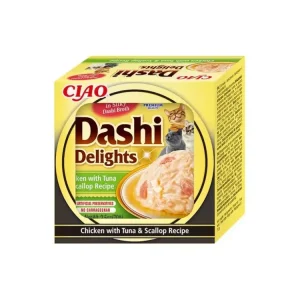 Churu Cat Dashi Delights Chicken with Tuna&Scallop 70g Akce