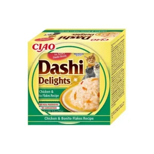 Vysoce Kvalitní Churu Cat Dashi Delights Chicken&Bonito Flakes 70g