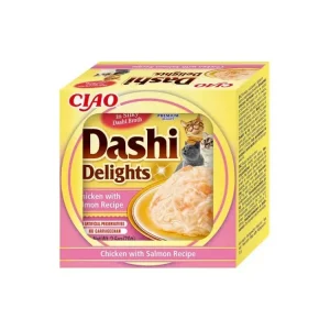 Cenová Bomba Churu Cat Dashi Delights Chicken with Salmon 70g