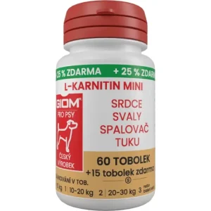 Giom S pes L-karnitin Aktiv 60 MINI tbl+25% zdarma Nejlepší Cena