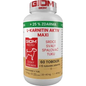 Giom S pes L-karnitin Aktiv 60 MAXI tbl+25% zdarma Výprodej
