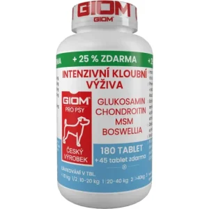 Přímo Od Výrobce Giom S pes Intenzivní kloubní výživa 180 tbl+25%zdarma
