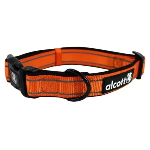 Aktuální Alcott Reflexní obojek pro psy Adventure oranžový neon velikost L