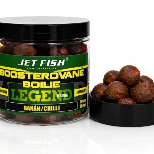 Jet Fish Legend Range Boosterované boilie BANÁN CHILLI 20mm 250ml Akce