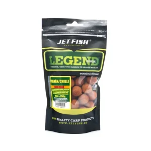 Tovární Cena Jet Fish Legend Range Extra tvrdé boilie BANÁN CHILLI 20mm 250g