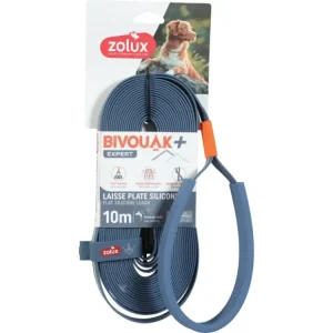 Nejlepší Volba Vodítko pes BIVOUAK ploché,silik.15mm/10m modrá Zolux
