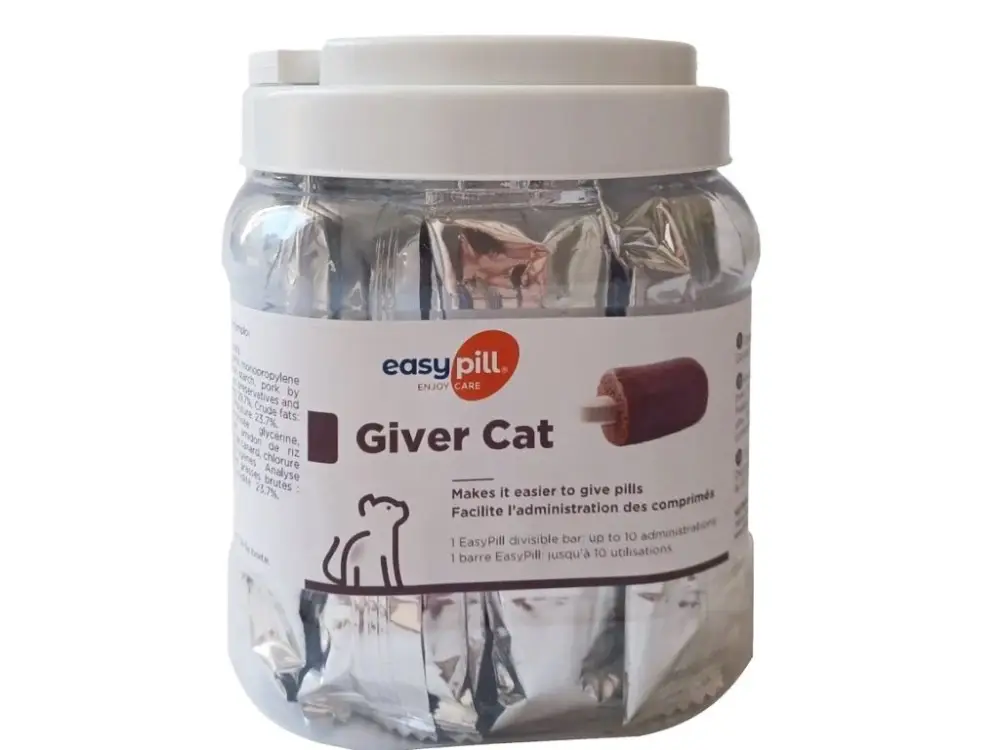 Tovární Cena Easypill Giver Cat 300g /průhledná dóza