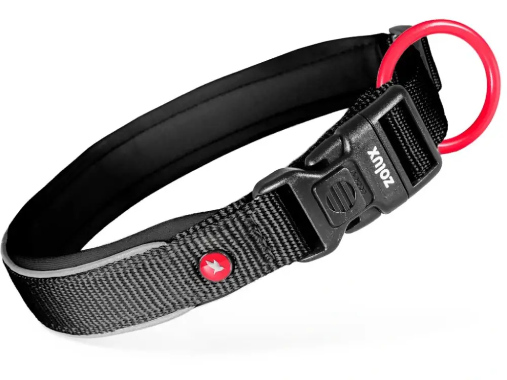 Obojek pes PREMIUM nylon 15mm/25-30cm černá Zolux Tovární Cena