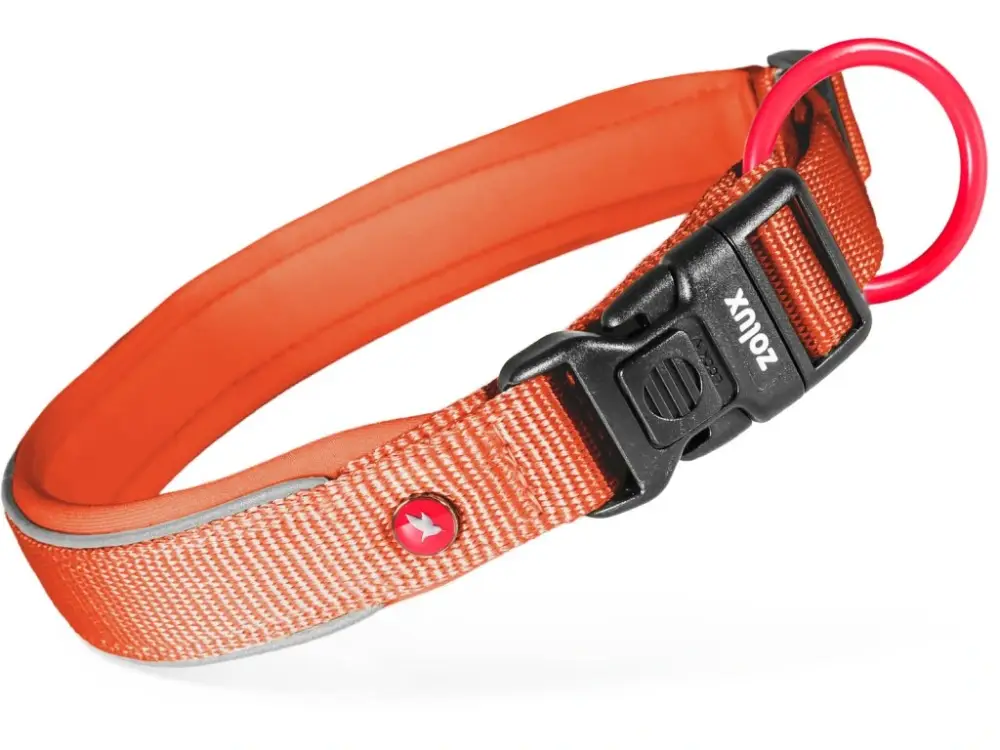 Objednat Nyní Obojek pes PREMIUM nylon 25mm/50-55cm tm.oranž. Zolux