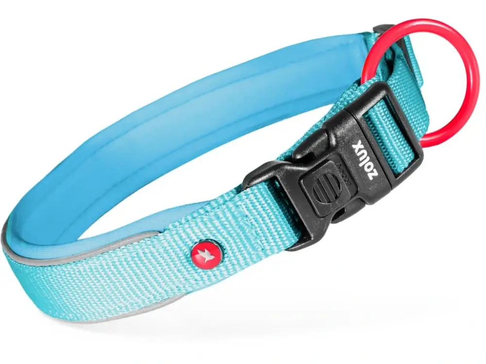 Obojek pes PREMIUM nylon 25mm/45-50cm tyrkysová Zolux Must-Have