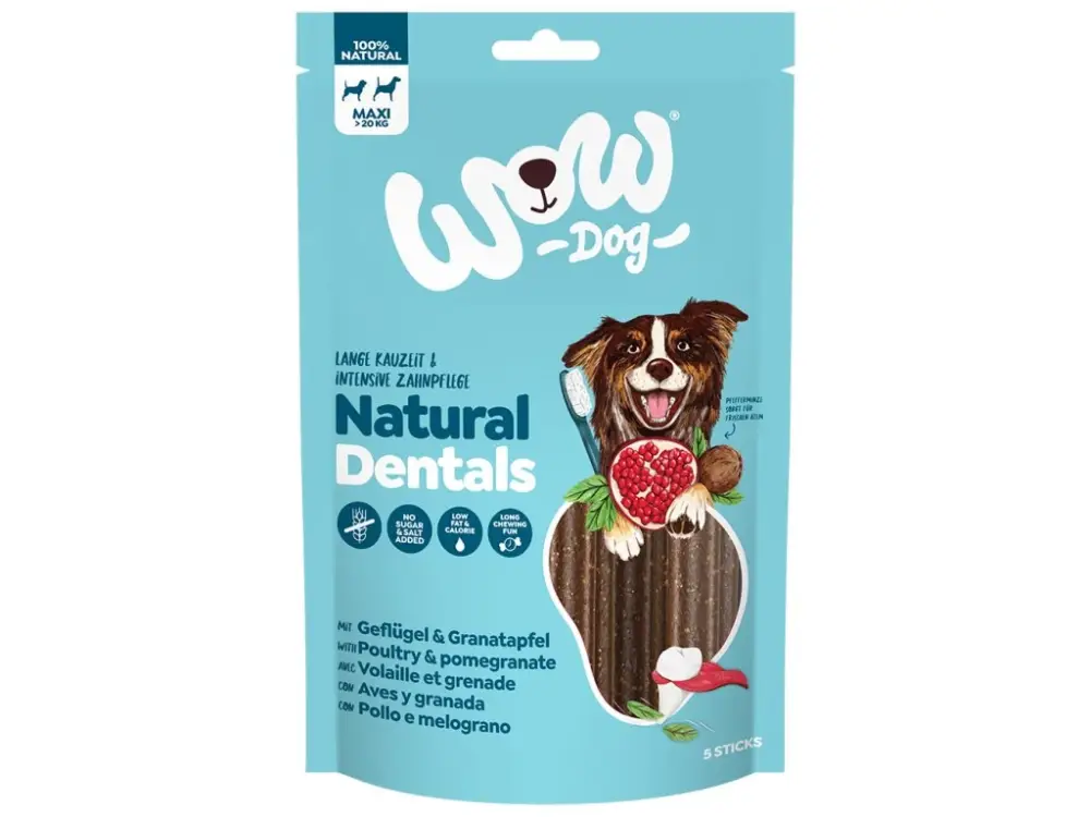 WOW Dog poch. Dentální tyčinky Maxi 230g/5ks Oblíbený