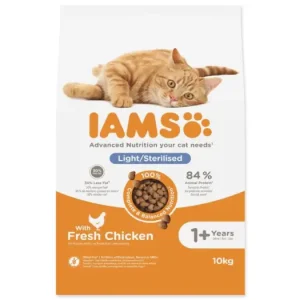 IAMS Cat Adult/Senior Weight Control/Sterilized Chicken 10kg Objednat Nyní