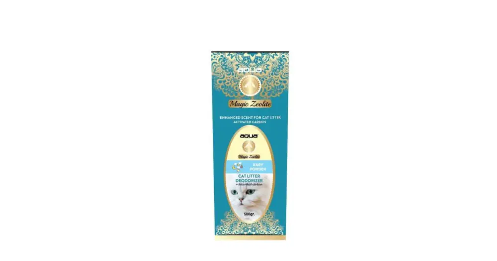 Must-Have AQUA Magic Zeolite BABY POWDER - granulovaný deodorant pro kočičí WC,500 g