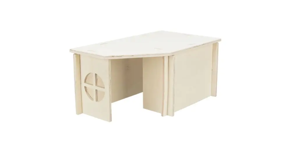 Skládací dřevěný domek HOLM pro králíčky, 50 x 23 x 33 cm Koupit Online